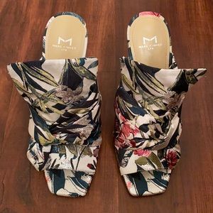 Marc Fisher Satin Heeled Mules!